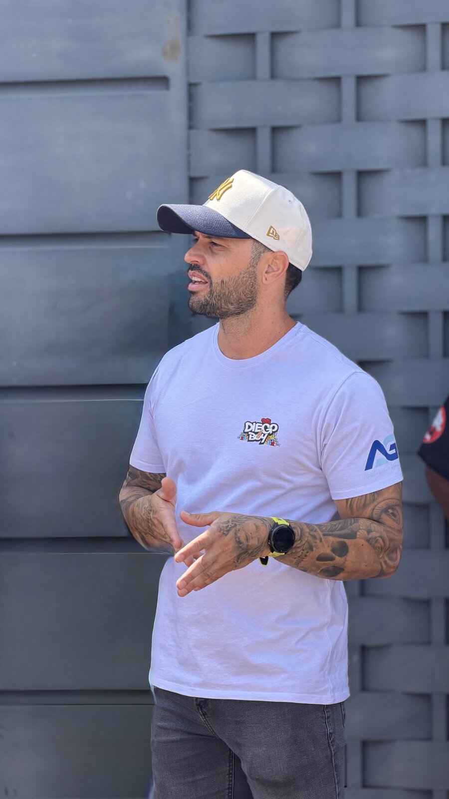Diego Boy em atividade nas ruas de São Paulo